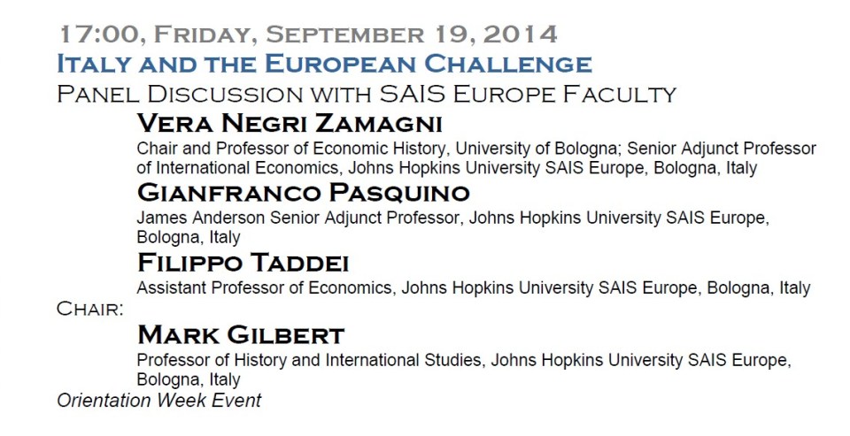 Evento 19 settembre 2014